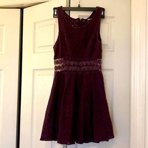 Free people short summer dress, purple size 2, used, reasonable condition